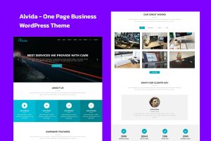 Alvida – One Page Business WordPress Theme