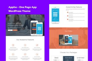 Appho – App & Software Landing WordPress Theme