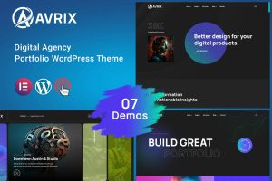 Avrix – Digital Agency Portfolio Theme
