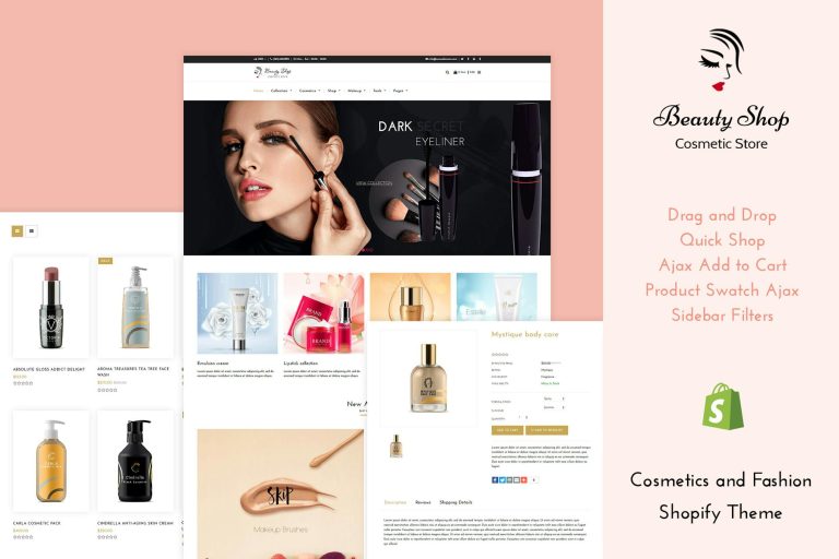Beauty Store – Cosmetics , Fashion Shopify Theme
