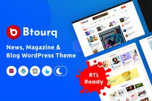 Btourq – WordPress News Magazine Theme