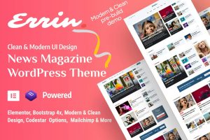 Errin – Newspaper & Personal Blog WordPress Theme