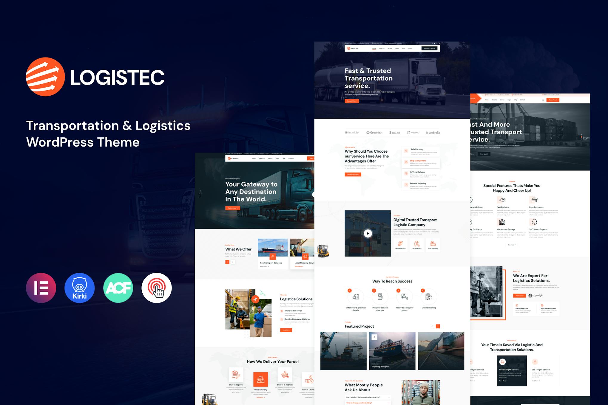 Logistec- Transportation & Logistics 1.0.8 WordPress Theme