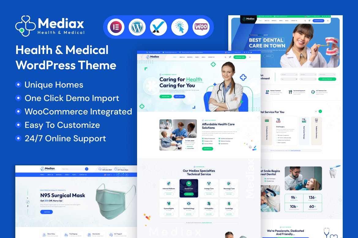Mediax- Health & Medical 1.0.0 WordPress Theme