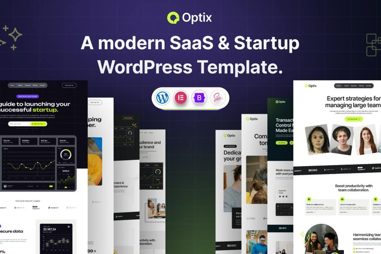 Optix – SaaS & Startup WordPress Theme