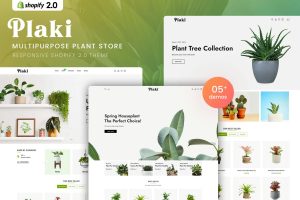Plaki – MultiPurpose Plant Store Shopify Theme