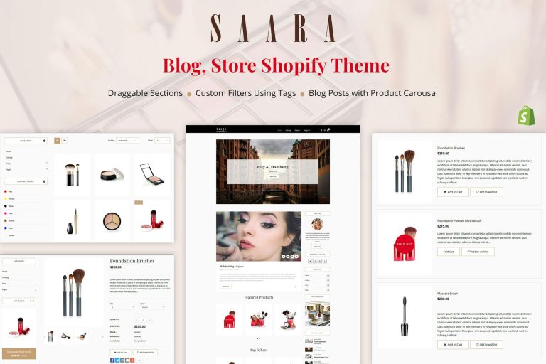 Saara – Blog, Store Shopify Theme