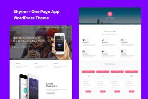 Shyinn – One Page App WordPress Theme