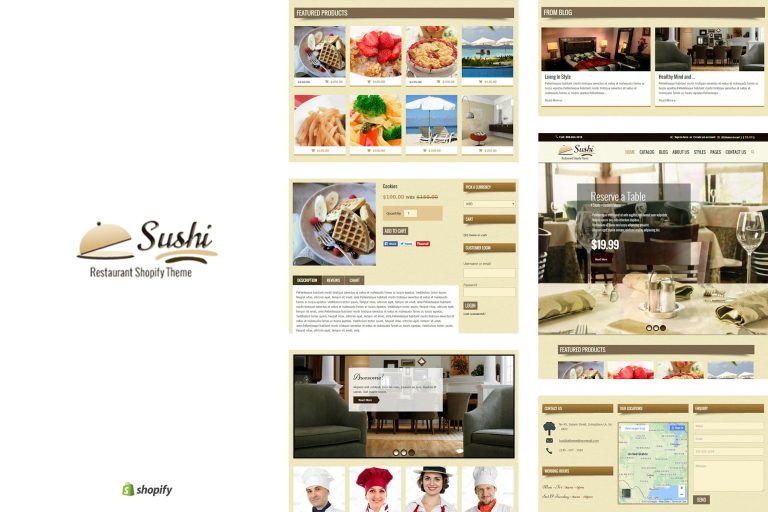 Sushi – Food & Restaurant Shopify Theme