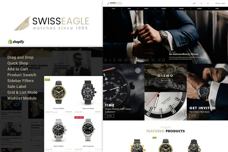 Swiss Eagle | Watch Shopify Theme