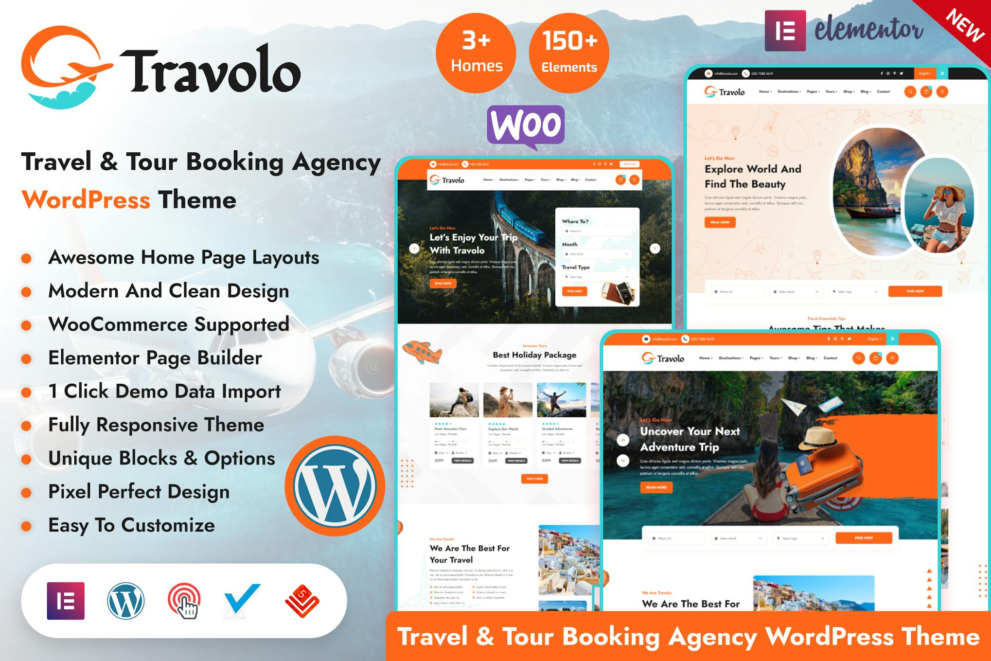 Travolo - Travel & Tour Booking WordPress Theme 1.2.0