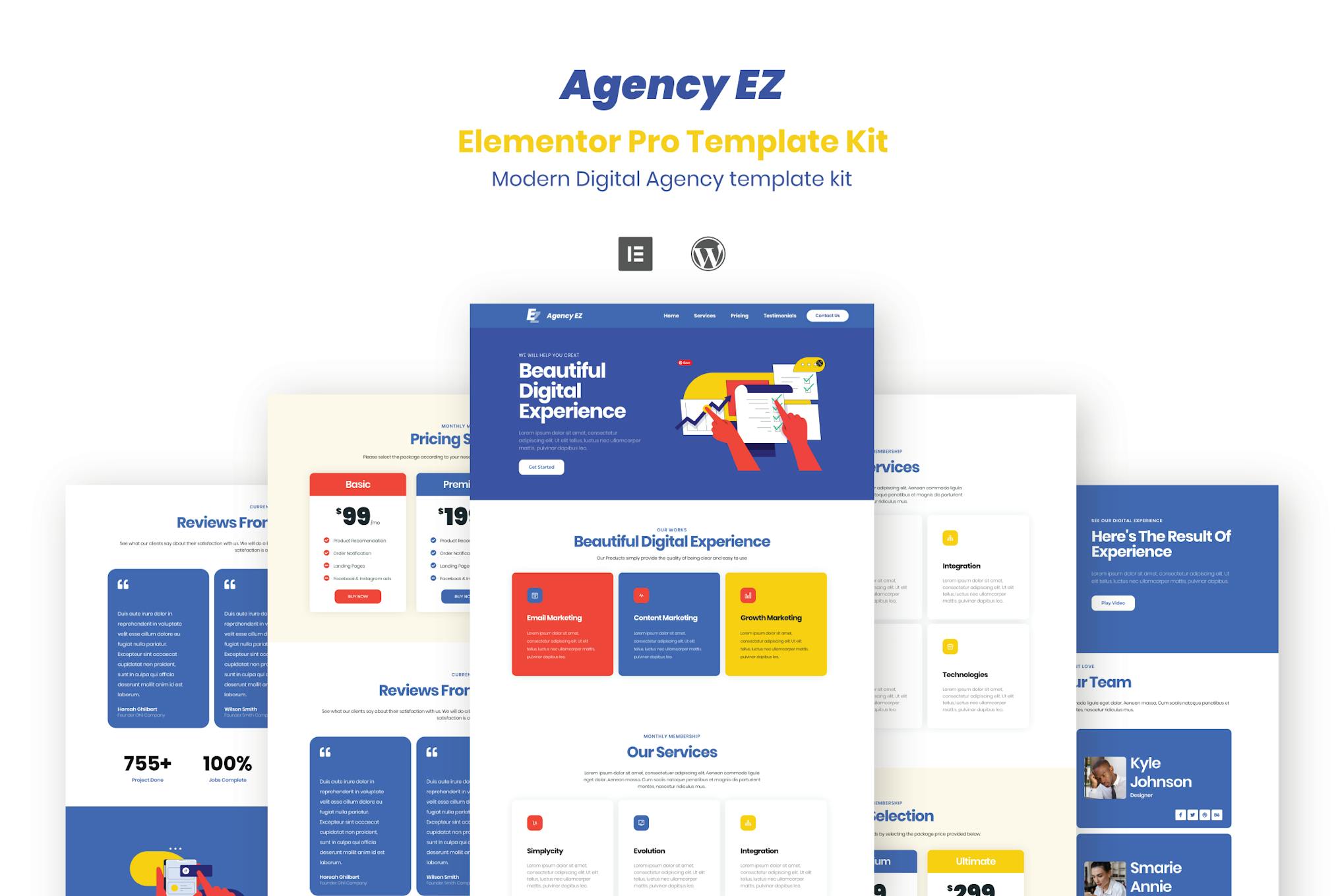 AgencyEz- Elementor Pro Template Kit