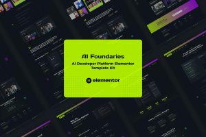 AI Foundaries – Software Developer Platform Elementor Template Kit