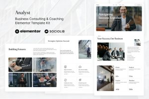 Analyst – Business Consulting & Coaching Elementor Template Kit