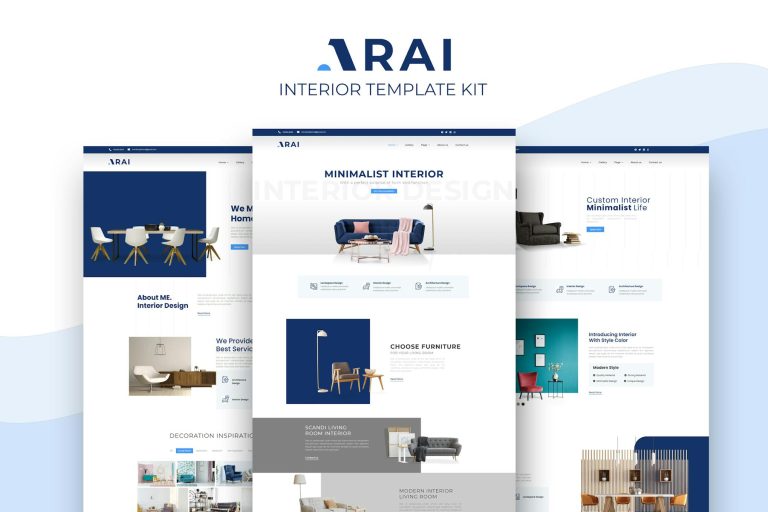Arai – Interior and Furniture Elementor Template kit