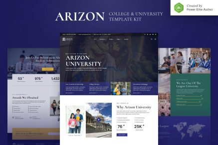 Arizon- College and University Elementor Template Kit
