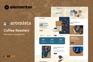 Aromista – Coffee Roasters Elementor Template Kit