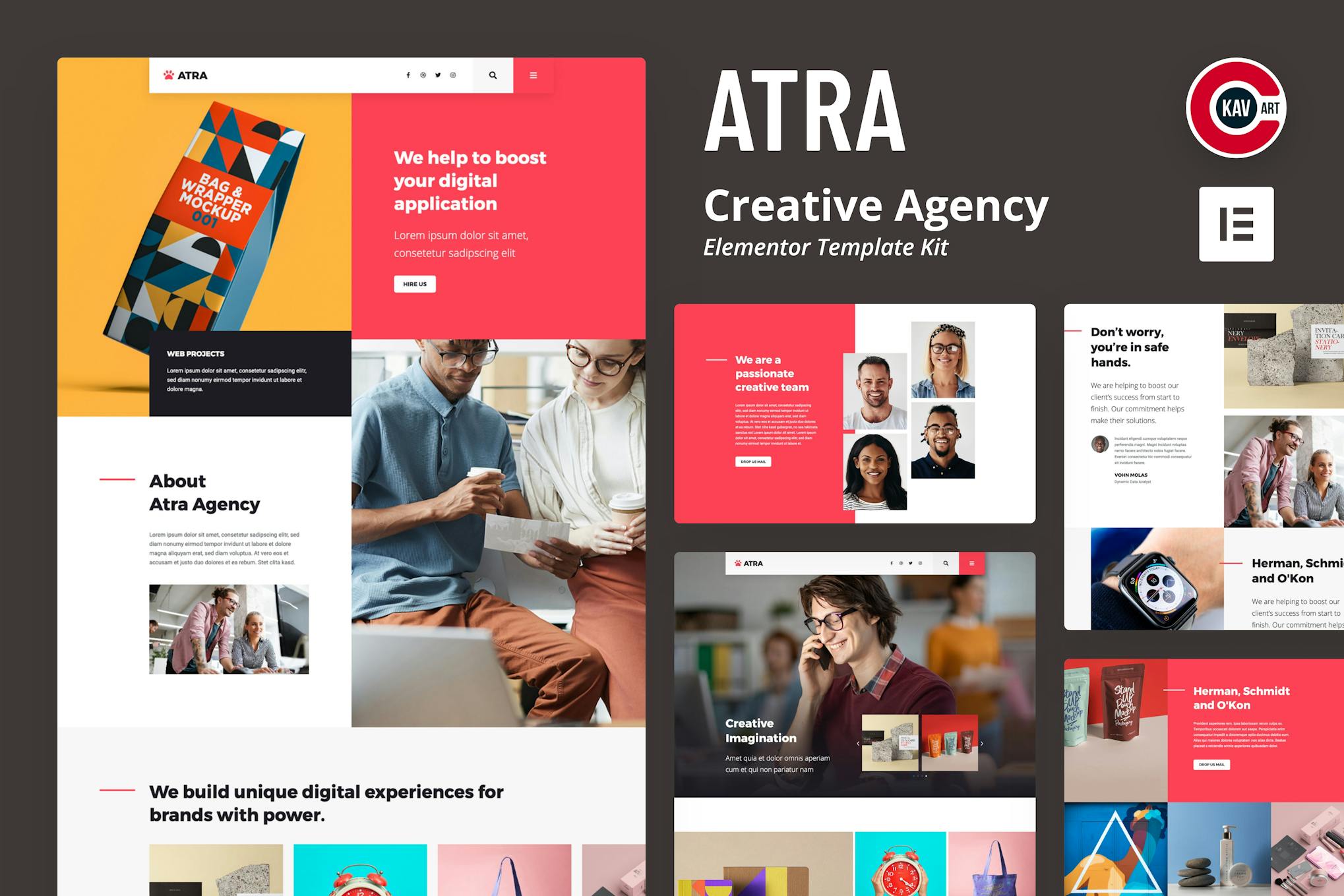 Atra- Creative Agency Elementor Template Kit