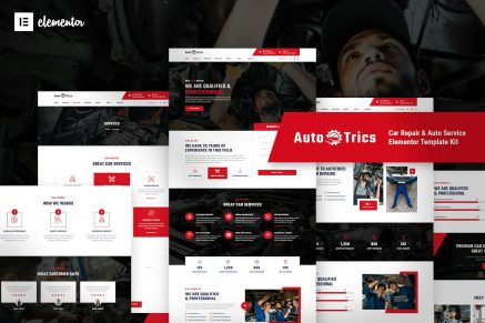 AutoTrics- Car Repair and Auto Service Elementor Template Kit