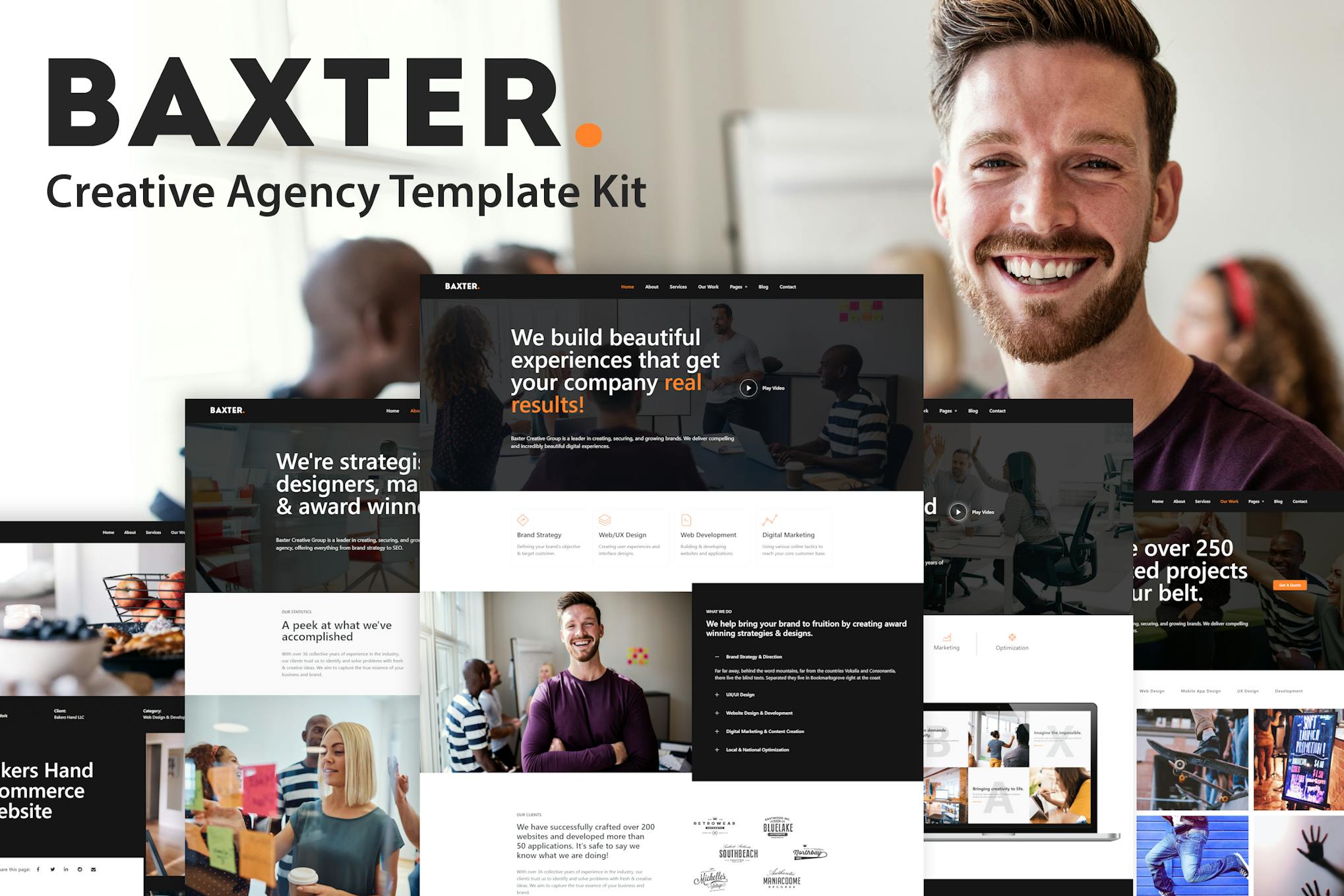 Baxter- Creative Agency Elementor Template Kit