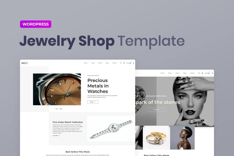 Safir – Jewelry Store WooCommerce Elementor Template Kit