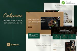 Cakecane – Cake and Pastry Elementor Template Kit