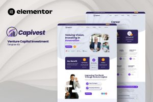 Capivest – Venture Capital Investment Elementor Template Kit