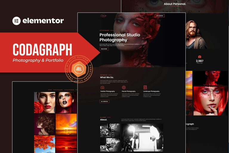 Codagraph – Photography & Portfolio HTML Template