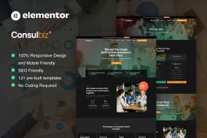 ConsulBiz – Business Consultant Elementor Template Kit