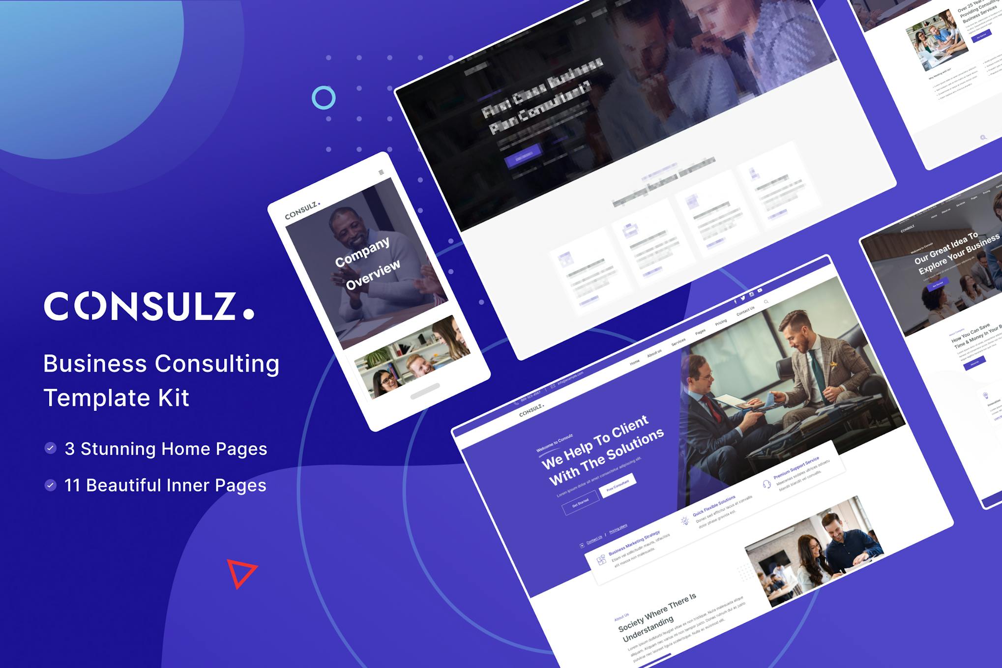 Consulz- Consulting Company Elementor Template Kit
