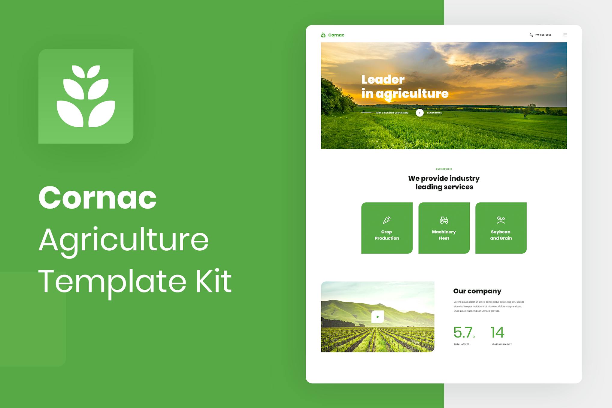 Cornac- Agriculture Elementor Template Kit