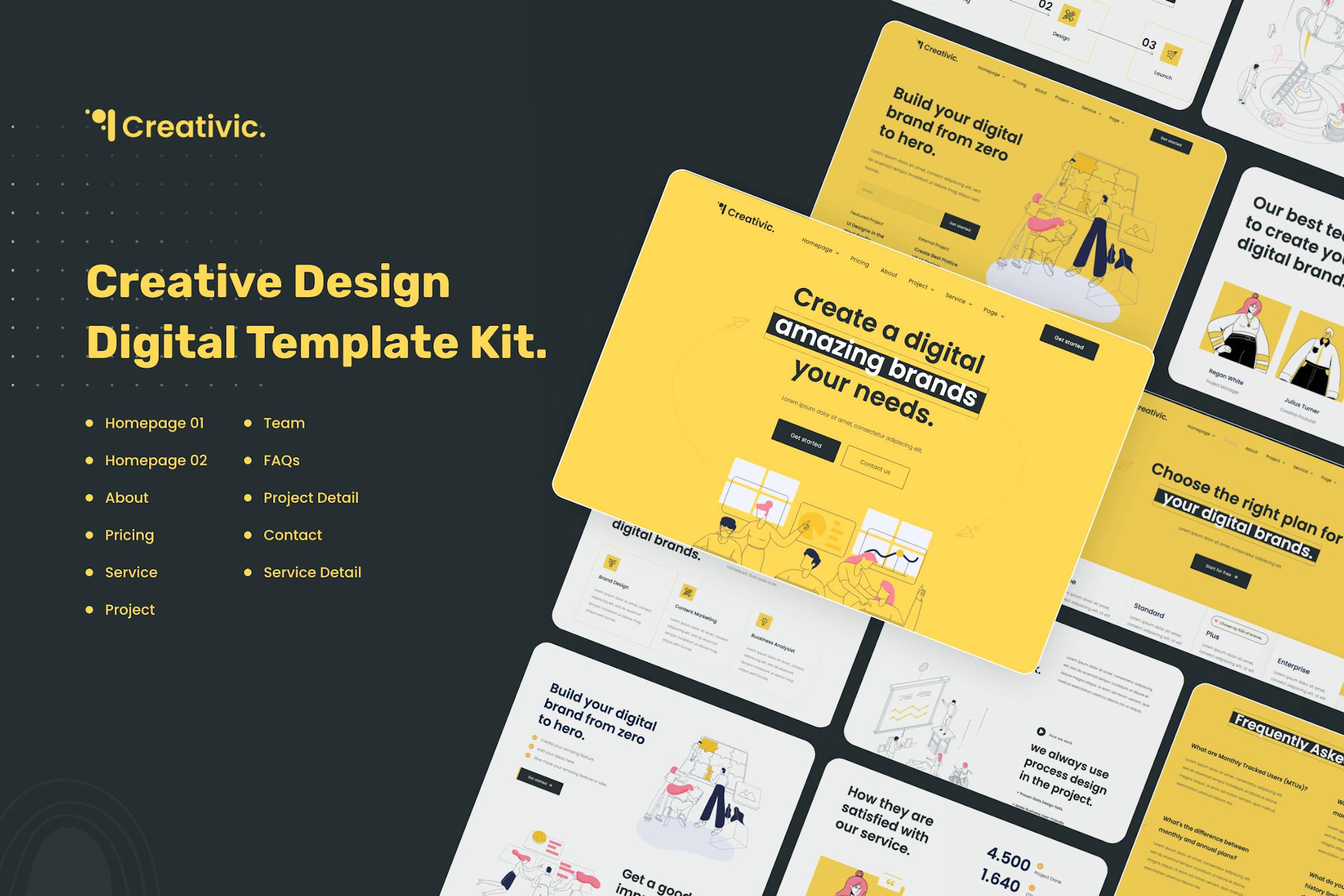 Creativic- Creative Agency Elementor Template Kit