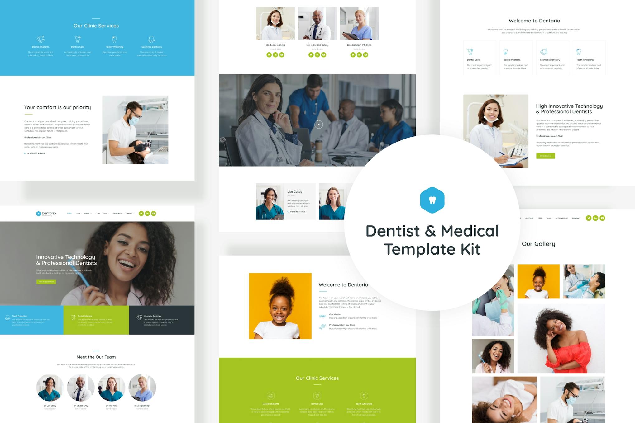 Dentario- Dentist and Medical Elementor Template Kit