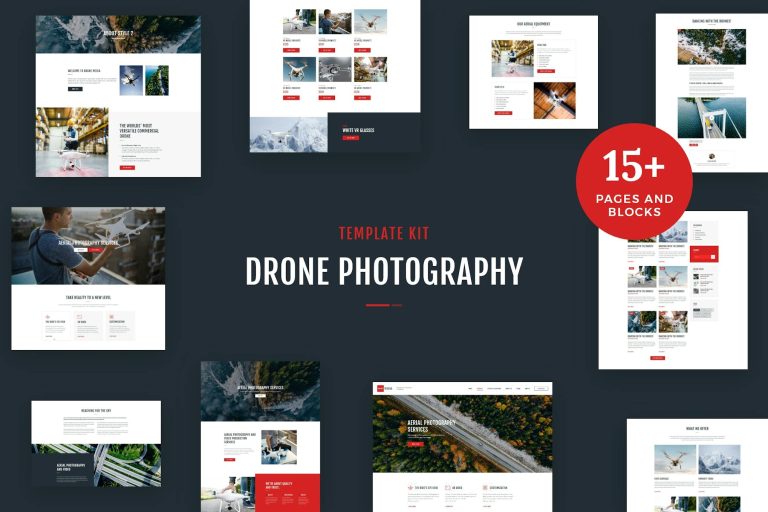 Aeropict – Drone Aerial Photography & Videography Elementor Template Kit
