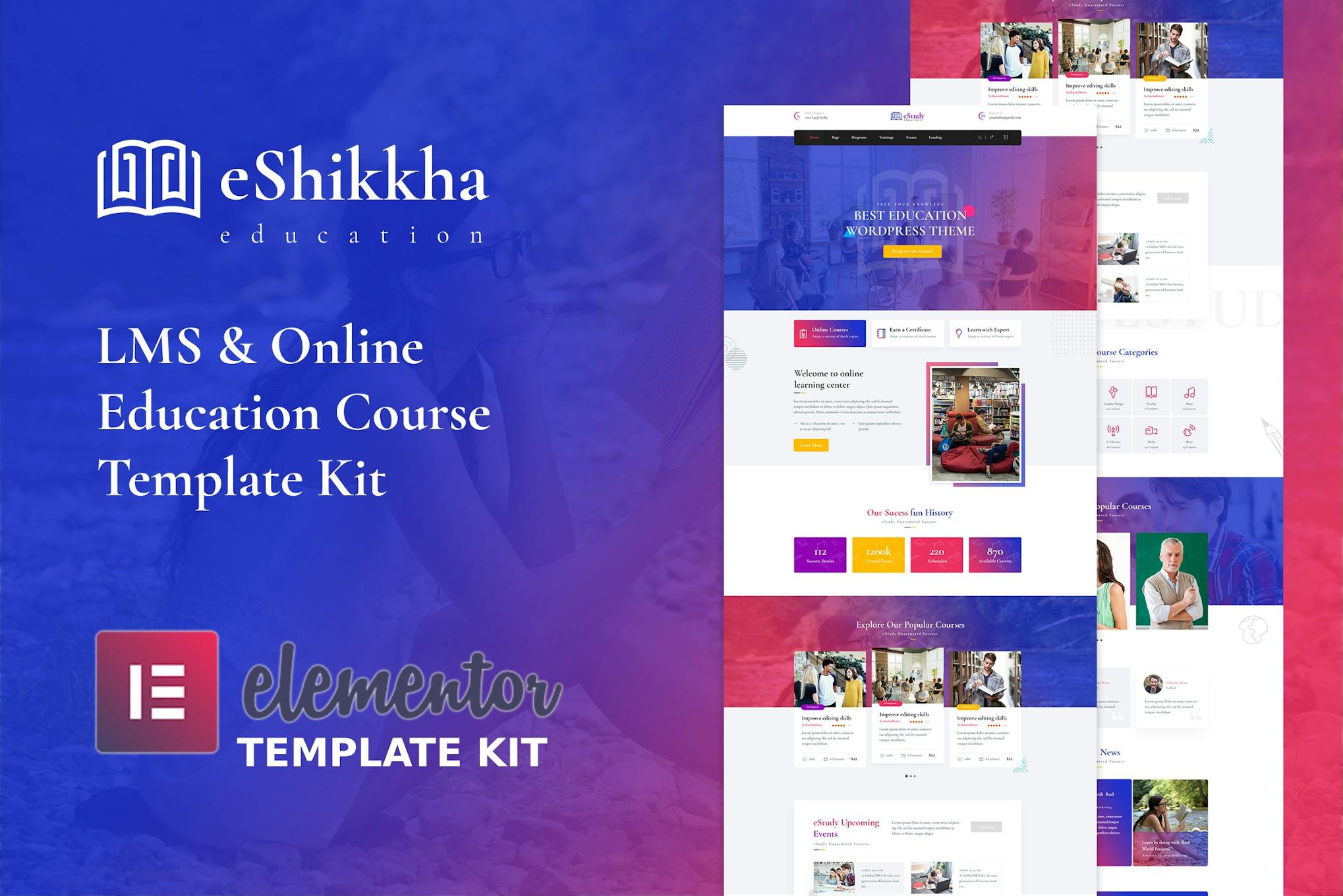 eShikkha- eLearning Elementor Template Kit