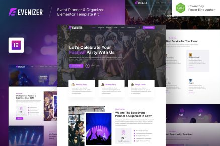Evenizer- Event Planner and Organizer Elementor Template Kit