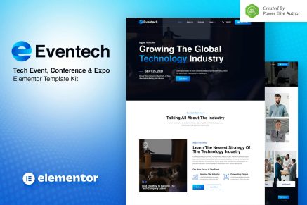 Eventech- Tech Event Conference and Expo Elementor Template Kit