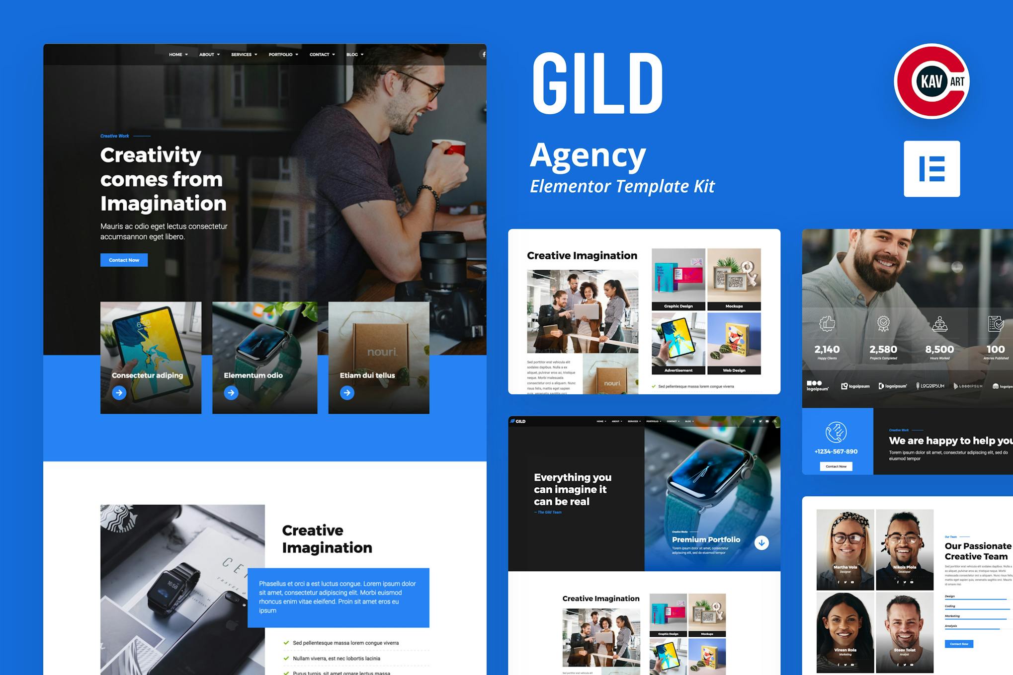 Gild- Agency Elementor Template Kit