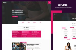 Gymna – Fitness and Gym Elementor Template Kit