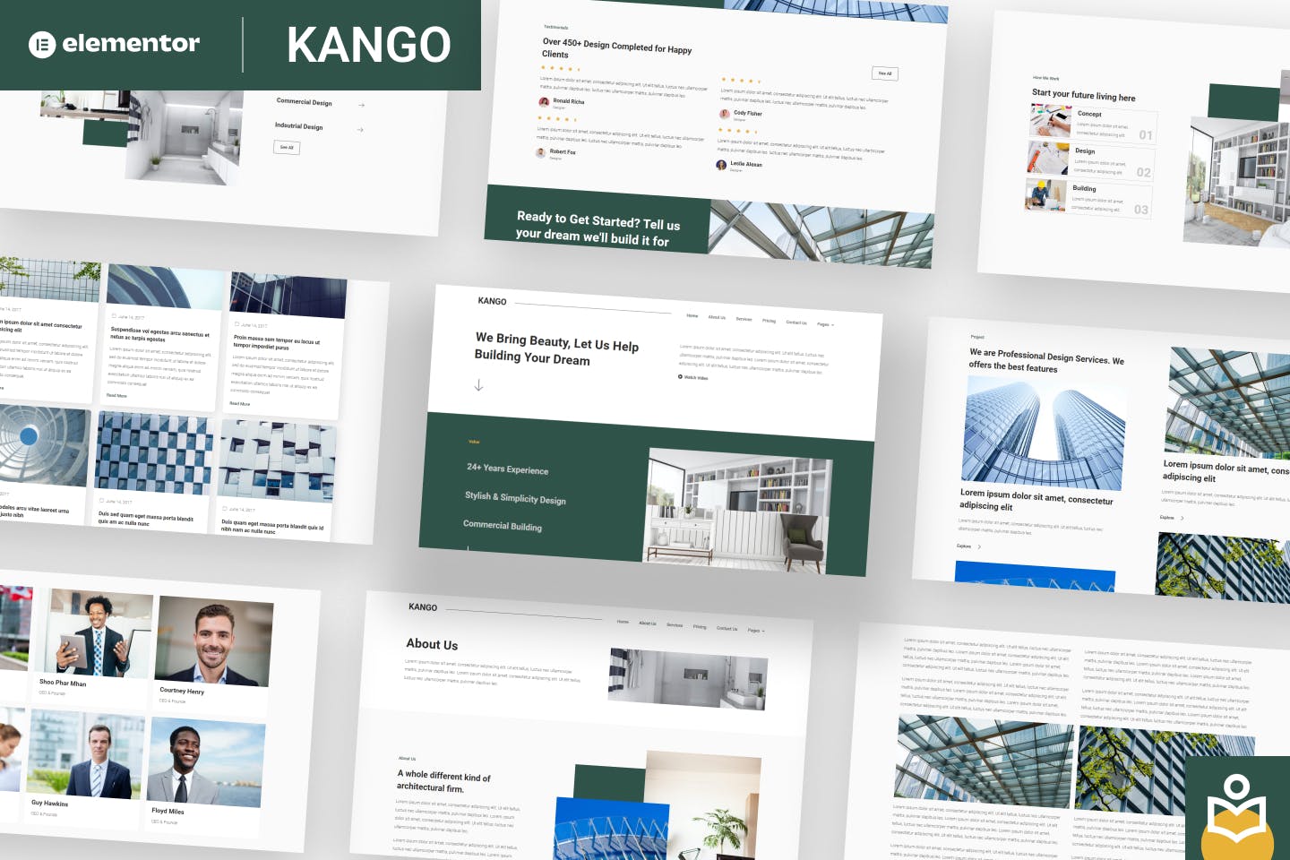 Kango- Architecture Elementor Template Kits