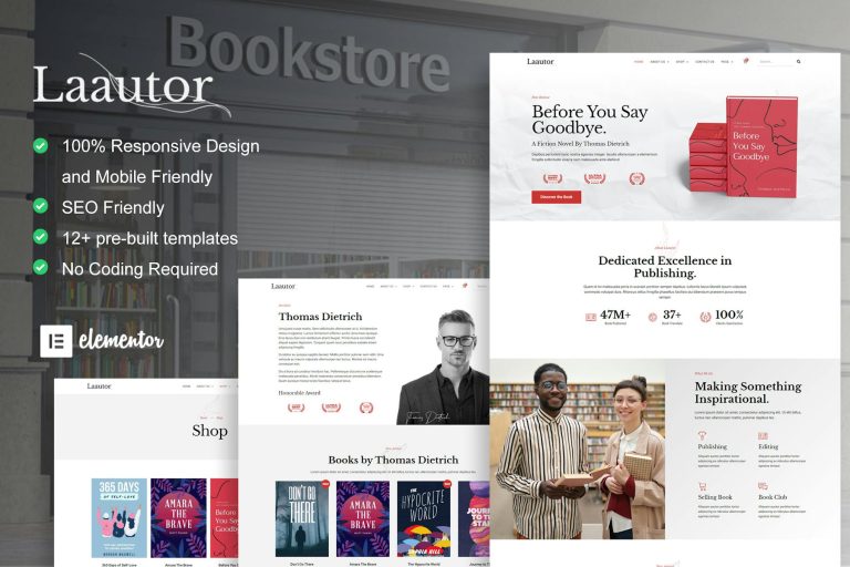 LaAutor – Author and Publisher Elementor Template Kit