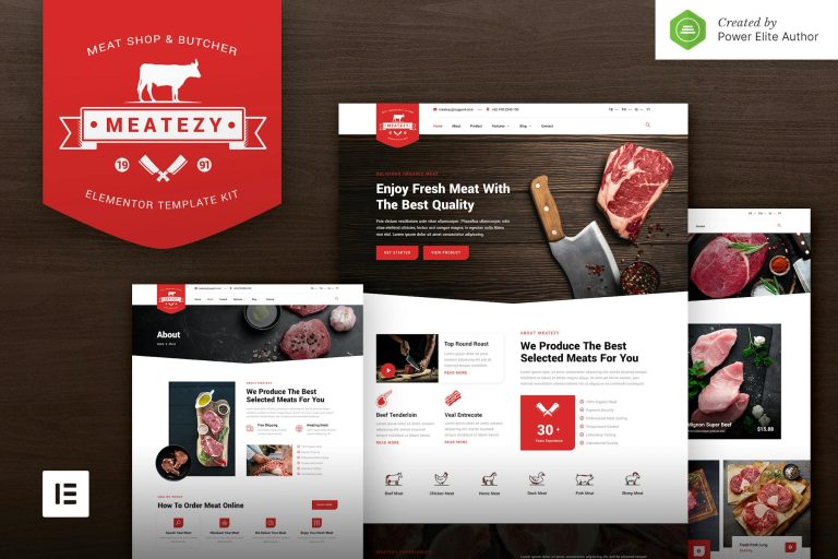 Jagal – Meat Shop & Butcher Elementor Template Kit