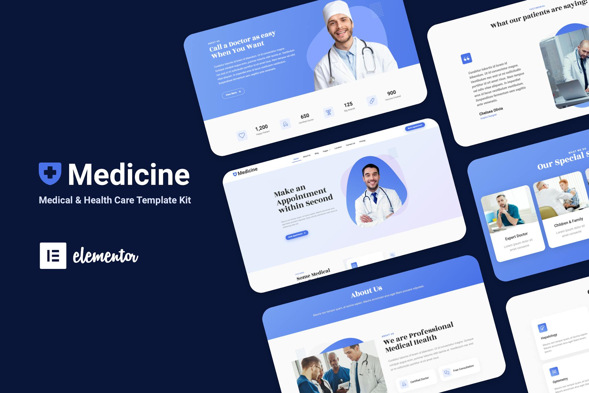 Medisine- Medical Elementor Template Kit