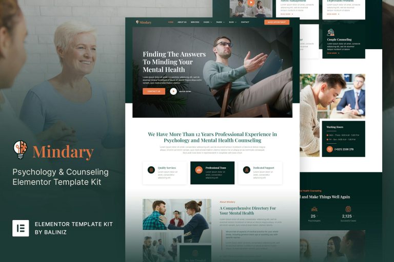 Psychole – Psychology and Counseling Elementor Template Kit