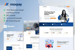 Moxpay – Online Payment Gateway Elementor Template Kit