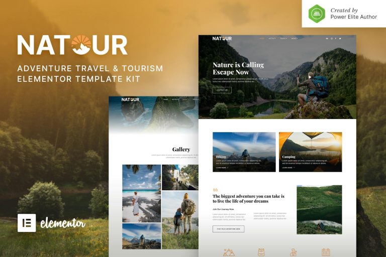 Ravelio – Adventure Travel & Tourism Elementor Template Kit