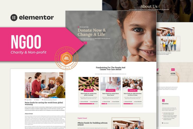 NGOO – Non – profit Charity Template Kit