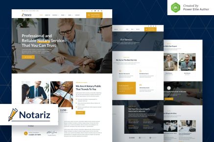 Notariz- Notary Public and Legal Services Elementor Template Kit