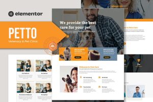 Petto – Vetenary Pet Clinic Template Kit