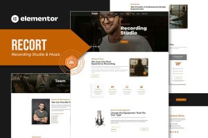Harmonize – Recording Studio Elementor Template Kit